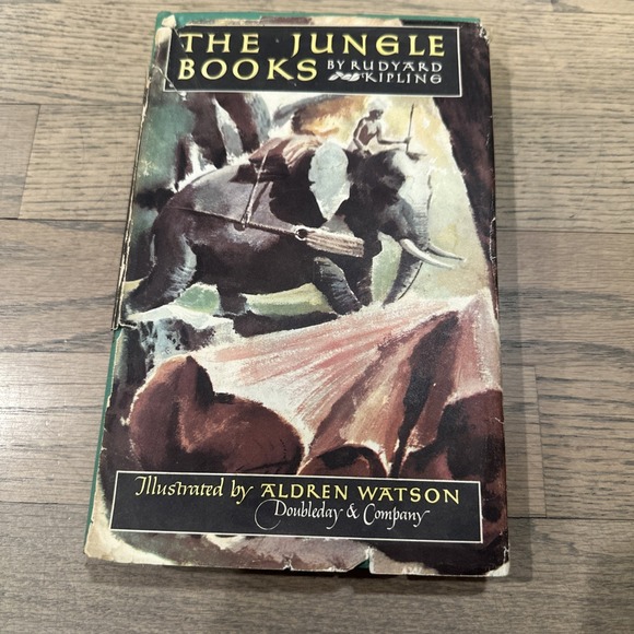 The Jungle Book HB 1948 Rudyard Kipling, Vol. 2, Illustrations Aldren Watson HC - Picture 1 of 9